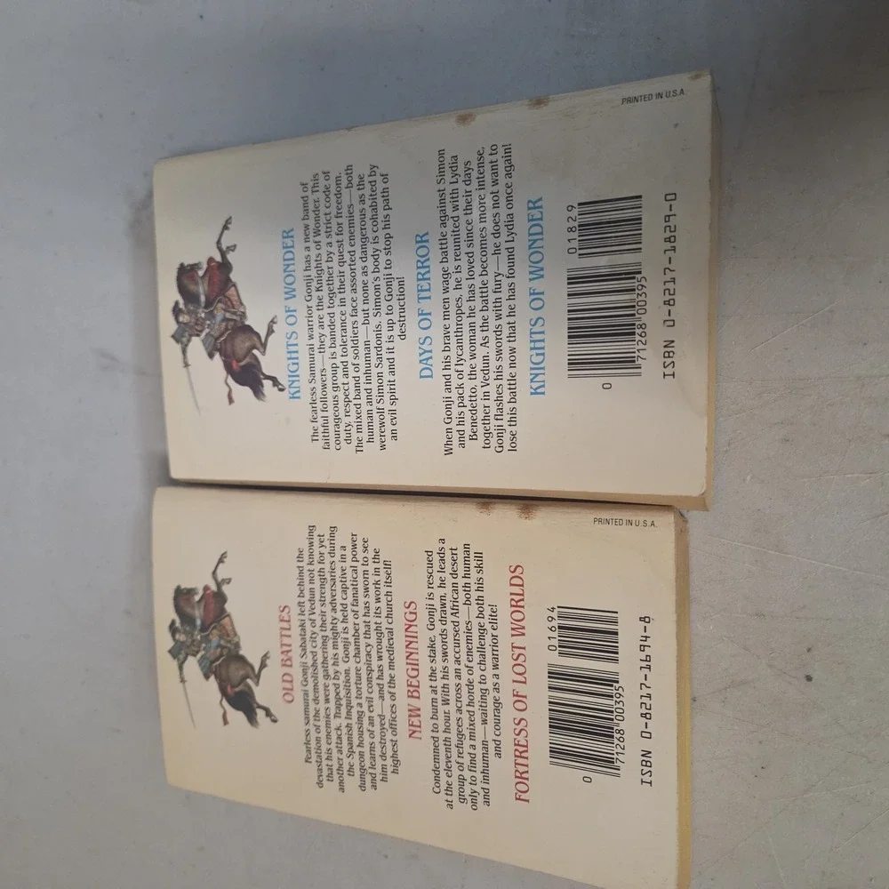 Gonji Books Lot T C Rypel Vol 4 & 5 Fortress Of Lost Worlds Knights Of Wonder